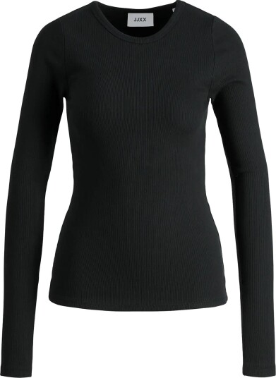 JJXX Kids Jxfreya Str Ls Rib Tee Jrs Noos Grl   Black   152