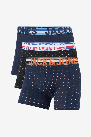 Jack & Jones Boksershorts jacHenrik Trunks 3 pakning Svart