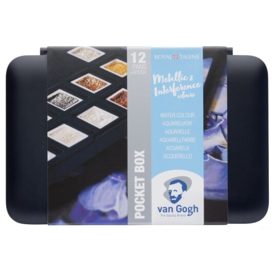 Van Gogh Pocket Box Water Color Metallic Set of 12
