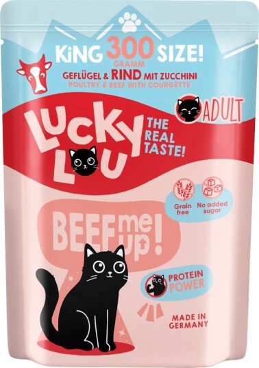 Lucky Lou Våtfôr Adult Fjærkre & Okse 300 G
