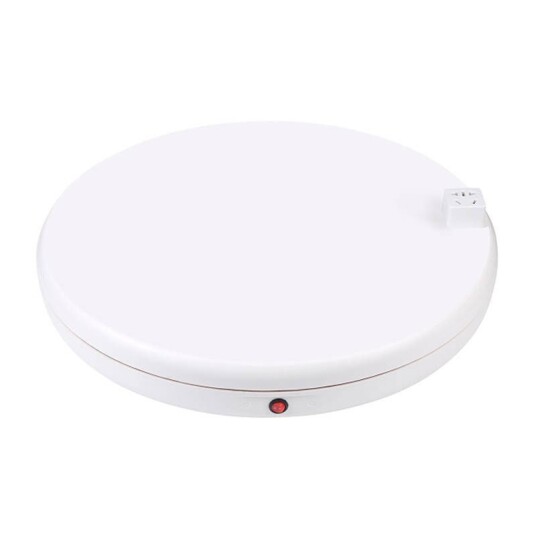 Puluz PU3148EU Roterende Fotoplate Med Strømutgang 45 cm Hvit
