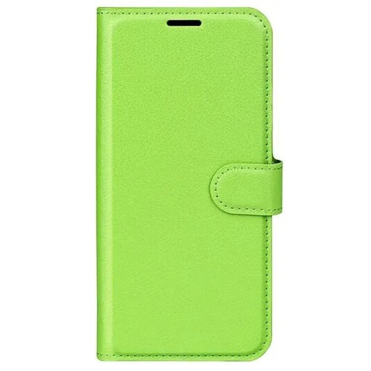 INCOVER Samsung Galaxy A25 (5G) Litchi Kunstskinn Deksel m. Lommebok - Grønn