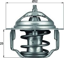 Termostat MAHLE ORIGINAL TX 64 88