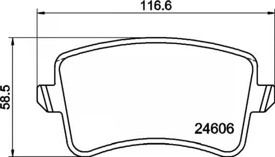 Bremseklosser HELLA 8DB 355 025 381