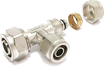 Comap T Rør Klemfitting Rød Krympet   20 16 16 Turboskin Comap
