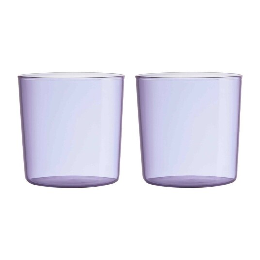 Design Letters Kids Eco drikkeglass 2-pakning Purple Design Letters Kids Eco drikkeglass 2-pakning Purple