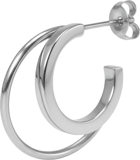 Jane Koenig Double Olympia Hoop   SILVER   One Size