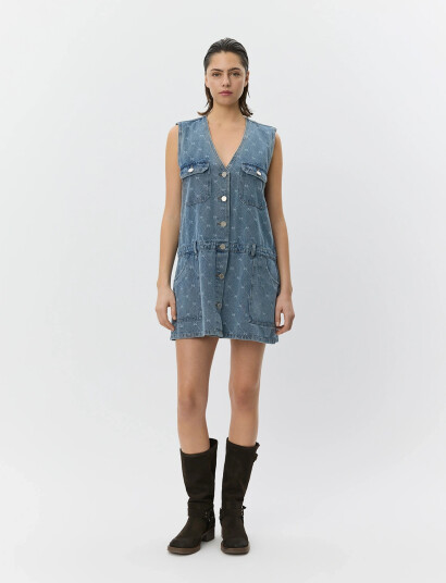 Sofie Schnoor Albertinesw Denim Mini Dress Blue 38 Sofie Schnoor Albertinesw Denim Mini Dress Blue 38