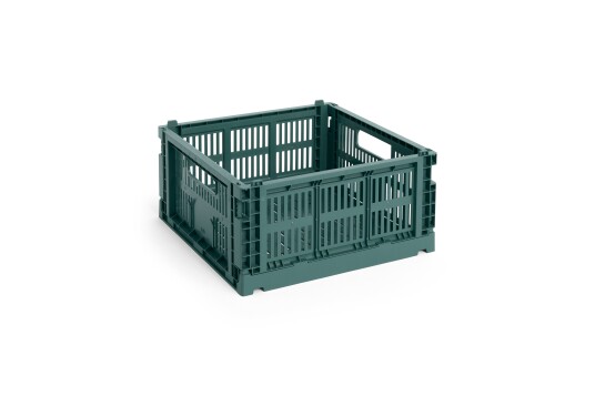 Hay Colour Crate Medium Square Oppbevaring Dark Green Hay Colour Crate Medium Square Oppbevaring Dark Green