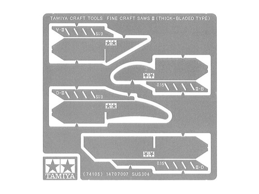 Tamiya Fine Craft Saws III (0,15mm Thick)
