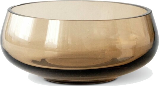 Magnor Rocks Liten Lysestake Ø13,5 cm i Brun Glass