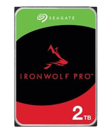 Seagate IronWolf Pro 2TB 7200RPM SATA Harddisk med 256MB Cache - 3.5" NAS-lagring