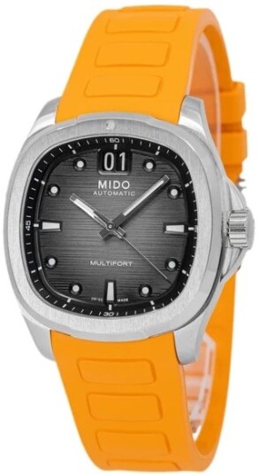 Mido Herreklokke M049.526.17.081.00 Multifort TV Big Date Grå/Gummi
