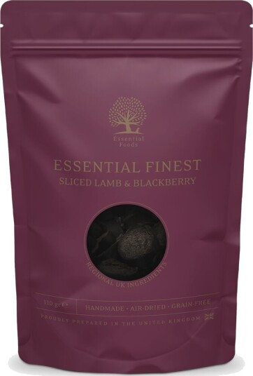 Essential Finest Sliced Lamb & Blackberry Hundegodbiter 110 G Essential Finest Sliced Lamb & Blackberry Hundegodbiter 110 G