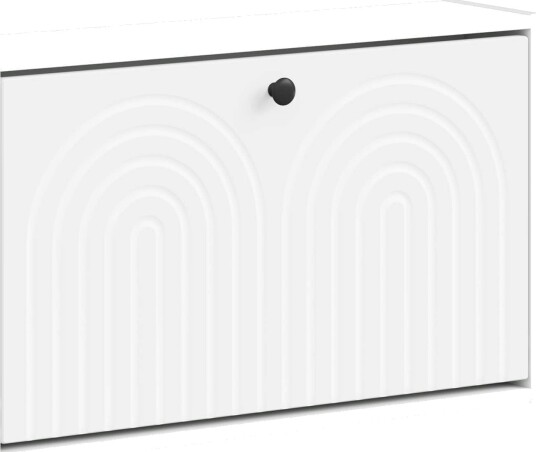 vidaXL Vegghengt skoskap ALKMAAR 71 x 17 x 43 cm Konstruert tre Hvit
