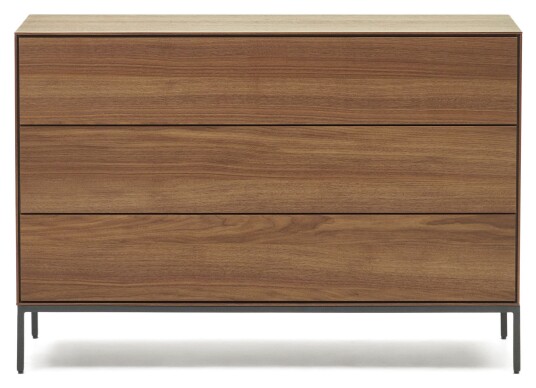 Kave Home Vedrana Kommode, Valnøttfiner, 110x75 Unoliving 1731715-01-0 1731721-01-0