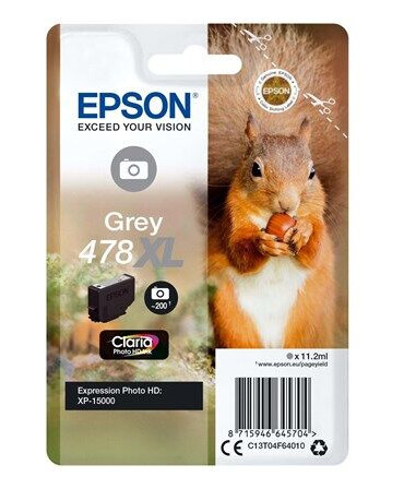 Epson 478XL - høj kapacitet - grå - original - blækpatron - Blekkpatron Grey