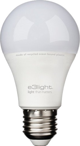 E3light Ocean Bound Plastic E27 standardpære 2700K 4,9W