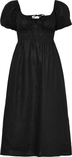 Faithfull The Brand Brigitte Midi Dress Black XS Faithfull The Brand Brigitte Midi Dress Black XS