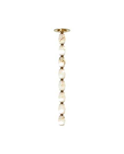 Collier Alabaster 132 Chandelier Antique Brass 2700K