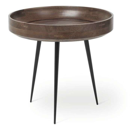 Mater Bowl Small bord mango sirka grey, svart stativ