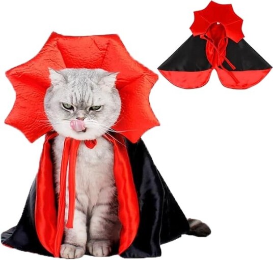 Halloween Vampyrkappe til Hund og Katt M