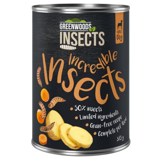 Greenwoods Insects Med Gulrot Og Potet 6 X 375 G