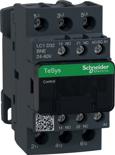 Schneider Electric LC1D32BNE Kontaktor 15 kw, 32 A 24-60 v