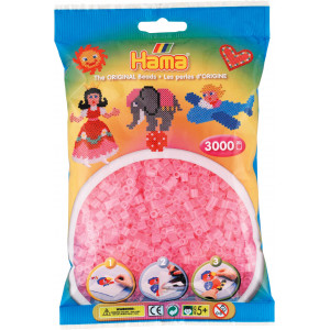Hama Midi Perler 201-72 Transparent Pink 3000 stk Hama Midi Perler 201-72 Transparent Pink 3000 stk