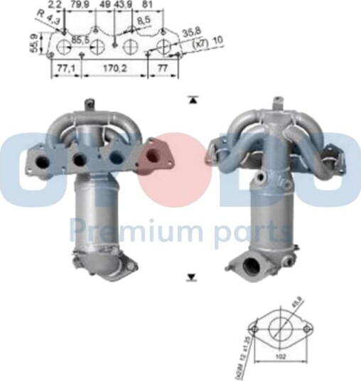 Katalysator Oyodo 10N0122 OYO