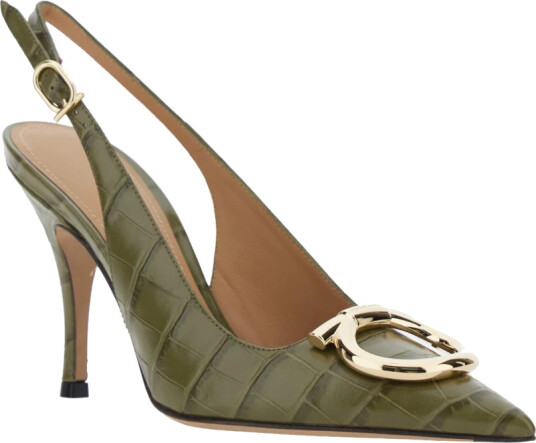 Ferragamo Dame Sko Grønn 40 1/2 EU, Ferragamo Dame Sko Grønn 40 1/2 EU,