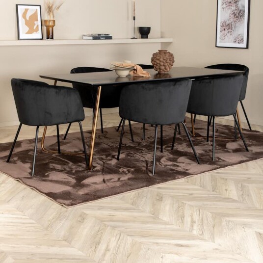 Venture Home Spisegruppe Venture Home Annika med 6 Bergen Stoler GR22113