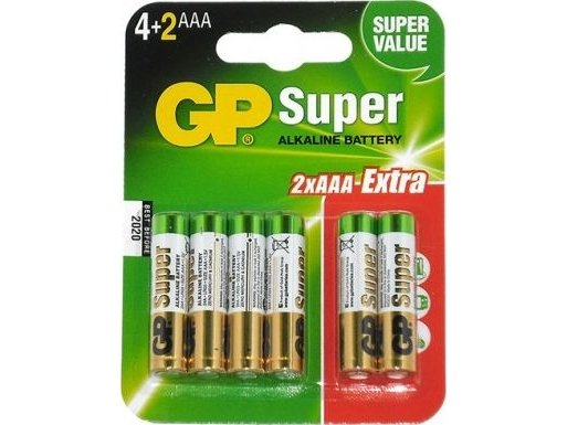 GP Super Alkaline AAA/LR03 batterier 5 stk