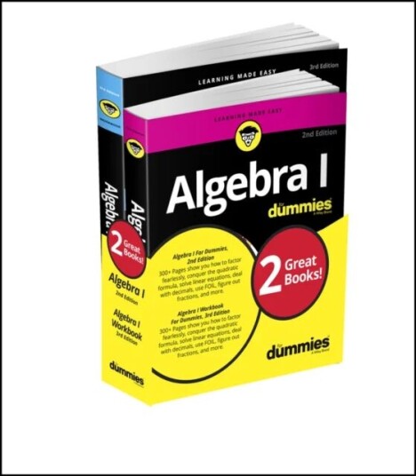 Algebra I For Dummies Book + Workbook Bundle Av Mary Jane (Bradley University Peoria Il) Sterling