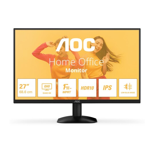 AOC Q27B35E 27" QHD IPS Skjerm med 75Hz og Anti-blending AOC Q27B35E 27" QHD IPS Skjerm med 75Hz og Anti-blending