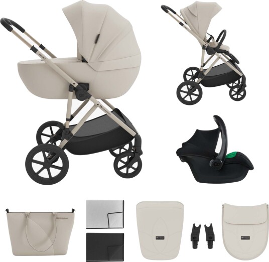 Kinderkraft Prime 3  3-i-1 Duovogn Sand Dune