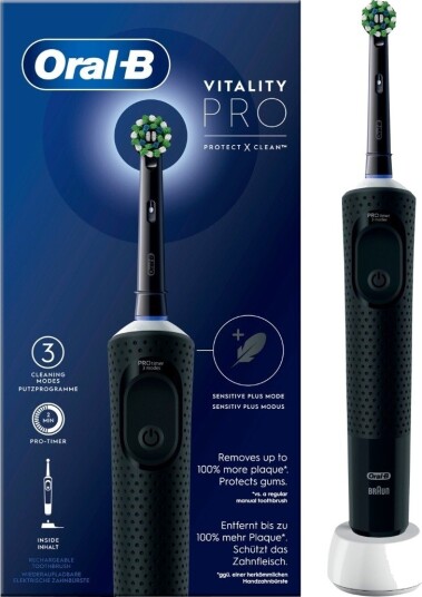 Oral-B Vitality Pro D103 Elektrisk Tannbørste med 2-minutters Timer - Svart Oral-B Vitality Pro D103 Elektrisk Tannbørste med 2-minutters Timer - Svart
