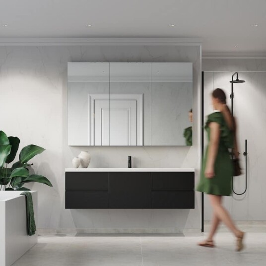 Baderomspanel Fibo 2487 M00S Bianco Marble Baderomspanel Fibo 2487 M00S Bianco Marble