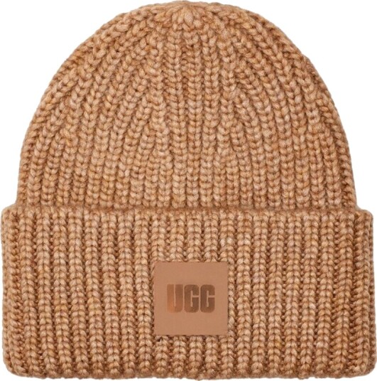 Ugg W chunky rib beanie Brun