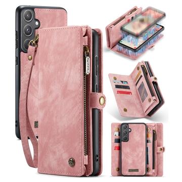 Samsung Galaxy A55 Caseme 008 2-i-1 Multifunksjonell Lommebok-deksel Rosa