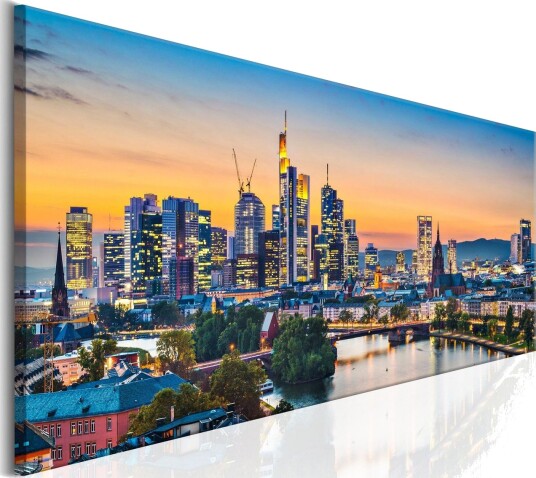 Bilde Evening In Frankfurt 120x40 Artgeist sp. z o. o.