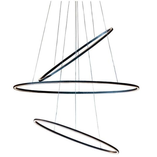 Nemo Ellisse Triple Taklampe Sort/ Hvit 3000K Nemo Ellisse Triple Taklampe Sort/ Hvit 3000K