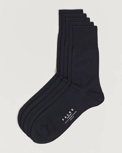 Falke 5-Pack Airport Socks Dark Navy