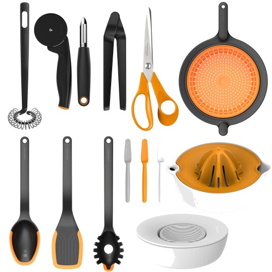 Fiskars Flytt hjemmefra, sett med kjøkkenredskaper Fiskars Flytt hjemmefra, sett med kjøkkenredskaper