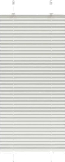 plisségardin lys grå 65x150 cm Stoff Bredde 64,4 Polyester