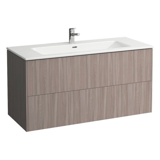 Laufen Base/Pro S møbelpakke, m. 2 armaturhull, 120x50 cm, lys alm