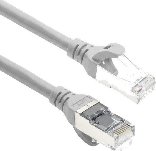ACT Nettverkskabel Cat6A S/FTP TPE RJ45 Ultrafleksibel 5 m Grå