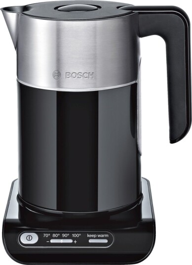 Bosch Styline TWK8613P Vannkoker 1,5L 2400W Svart Rustfritt Stål