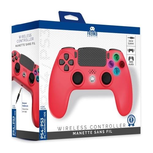 Trade Invaders Trådløs kontroller for PS4 med 3,5 mm jackstikk LED Rød Trade Invaders Trådløs kontroller for PS4 med 3,5 mm jackstikk LED Rød