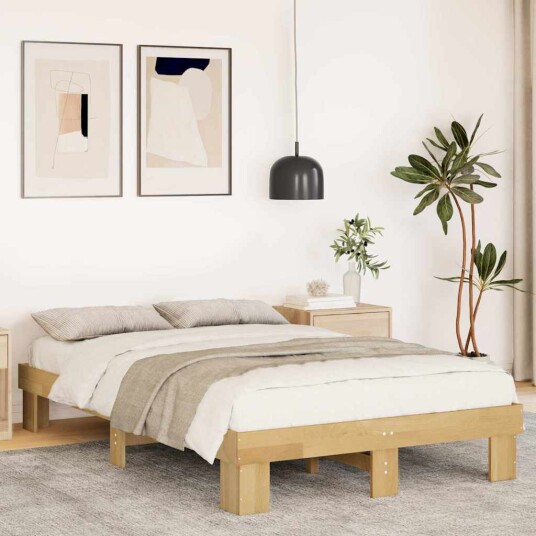 Sengeramme uten Madrass 120x190 cm Heltre Eik 8721158628541